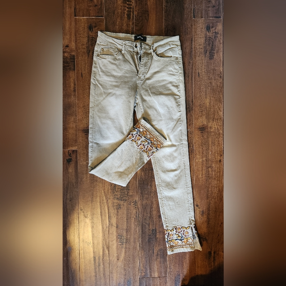 Desigual embellished khakis, EURO 36